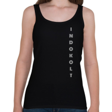 PRINTFASHION INDOKOLT - Női atléta - Fekete női trikó