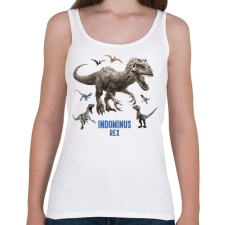 PRINTFASHION Indominus Rex - Női atléta - Fehér női trikó
