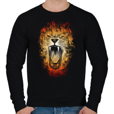 PRINTFASHION Inferno - Férfi pulóver - Fekete férfi pulóver, kardigán