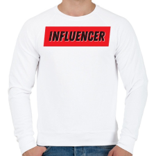 PRINTFASHION Influencer - Férfi pulóver - Fehér férfi pulóver, kardigán