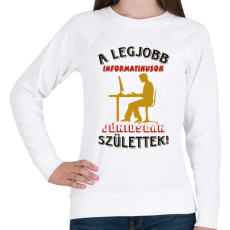 PRINTFASHION Informatikus férfi szülinapja június - Női pulóver - Fehér