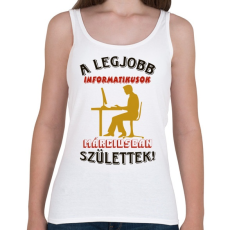 PRINTFASHION Informatikus férfi szülinapja március - Női atléta - Fehér