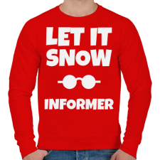 PRINTFASHION INFORMER - Férfi pulóver - Piros férfi pulóver, kardigán