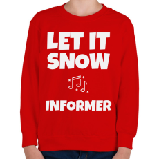 PRINTFASHION INFORMER - Gyerek pulóver - Piros