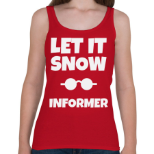 PRINTFASHION INFORMER - Női atléta - Cseresznyepiros női trikó