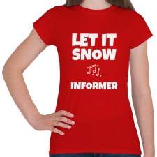 PRINTFASHION INFORMER - Női póló - Piros női póló