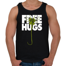 PRINTFASHION Ingyen ölelés - Férfi atléta - Fekete atléta, trikó