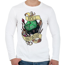 PRINTFASHION Initative - Férfi hosszú ujjú póló - Fehér férfi póló