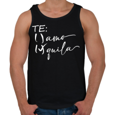 PRINTFASHION Inkább tequila, mint te amo - Férfi atléta - Fekete