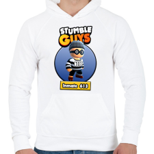 PRINTFASHION Inmate 613 - Férfi kapucnis pulóver - Fehér férfi pulóver, kardigán