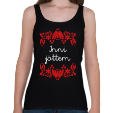 PRINTFASHION Inni jöttem - Női atléta - Fekete