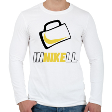 PRINTFASHION InNIKEll - Férfi hosszú ujjú póló - Fehér férfi póló