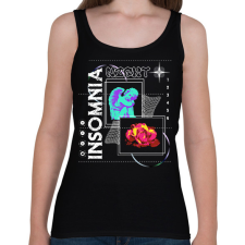 PRINTFASHION Insomnia - Női atléta - Fekete női trikó