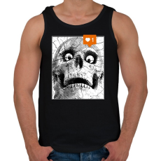 PRINTFASHION Instagram like - Férfi atléta - Fekete