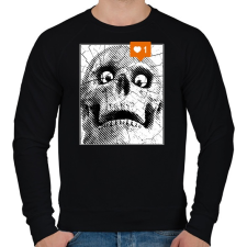 PRINTFASHION Instagram like - Férfi pulóver - Fekete férfi pulóver, kardigán