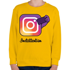PRINTFASHION Instattention - Gyerek pulóver - Sárga