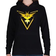 PRINTFASHION Instinct - Női kapucnis pulóver - Fekete női pulóver, kardigán