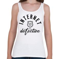 PRINTFASHION Internet detektív - Női atléta - Fehér