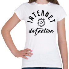PRINTFASHION Internet detektív - Női póló - Fehér női póló