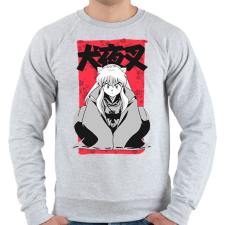 PRINTFASHION Inuyasha - Férfi pulóver - Sport szürke férfi pulóver, kardigán