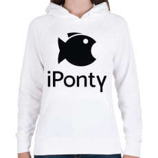 PRINTFASHION Iponty - Női kapucnis pulóver - Fehér