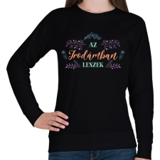 PRINTFASHION Iroda - Kertész - Női pulóver - Fekete női pulóver, kardigán