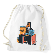 PRINTFASHION Irodai ló - Sportzsák, Tornazsák - Fehér tornazsák