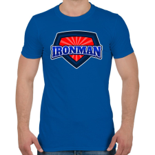 PRINTFASHION IRONMAN  - Férfi póló - Királykék férfi póló