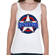 PRINTFASHION IRONMAN FINISHER 2 - Női atléta - Fehér női trikó