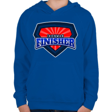PRINTFASHION IRONMAN FINISHER - Gyerek kapucnis pulóver - Királykék