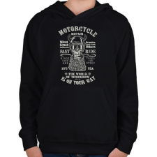 PRINTFASHION is on your way - Gyerek kapucnis pulóver - Fekete gyerek pulóver, kardigán