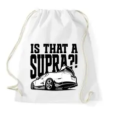 PRINTFASHION Is that a SUPRA?!  - Sportzsák, Tornazsák - Fehér tornazsák