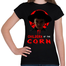 PRINTFASHION Isaac Children of the Corn - Női póló - Fekete