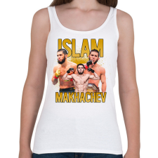 PRINTFASHION Islam Makhachev - Női atléta - Fehér női trikó