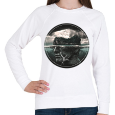 PRINTFASHION islandproject-01-01.png - Női pulóver - Fehér női pulóver, kardigán