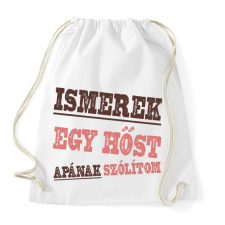 PRINTFASHION Ismerek egy hőst - Sportzsák, Tornazsák - Fehér tornazsák