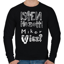 PRINTFASHION isten hozott_w - Férfi pulóver - Fekete férfi pulóver, kardigán