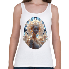 PRINTFASHION Isteni nő - Női atléta - Fehér női trikó