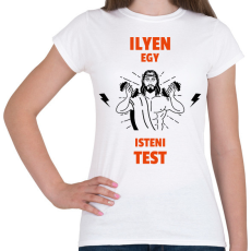 PRINTFASHION ISTENI TEST - Női póló - Fehér