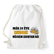 PRINTFASHION Iszok, iszok de nem szokok rá! - Sportzsák, Tornazsák - Fehér tornazsák