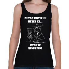 PRINTFASHION Iszol te rendesen? - Női atléta - Fekete