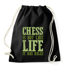 PRINTFASHION It has rules - Chess - Sportzsák, Tornazsák - Fekete tornazsák