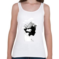 PRINTFASHION It's a cloudy day - Női atléta - Fehér női trikó