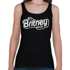 PRINTFASHION It's Britney bitch! - Női atléta - Fekete női trikó