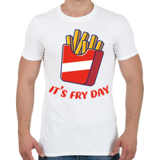 PRINTFASHION It's Fry Day - Férfi póló - Fehér