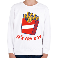 PRINTFASHION It's Fry Day - Gyerek pulóver - Fehér