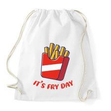 PRINTFASHION It's Fry Day - Sportzsák, Tornazsák - Fehér tornazsák