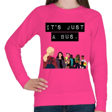 PRINTFASHION It's just a bus. - Női pulóver - Fukszia női pulóver, kardigán