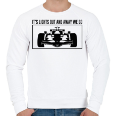 PRINTFASHION It's lights out - Férfi pulóver - Fehér