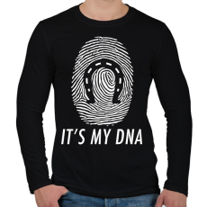 PRINTFASHION It's my DNA - Férfi hosszú ujjú póló - Fekete